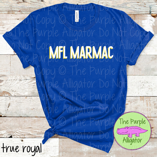 MFL MarMac NF Two-Tone Offset Spirit Design | Bold Two-Color Offset Text Design | CHOOSE YOUR DESIGN COLORS 0825 (d2f TPA)