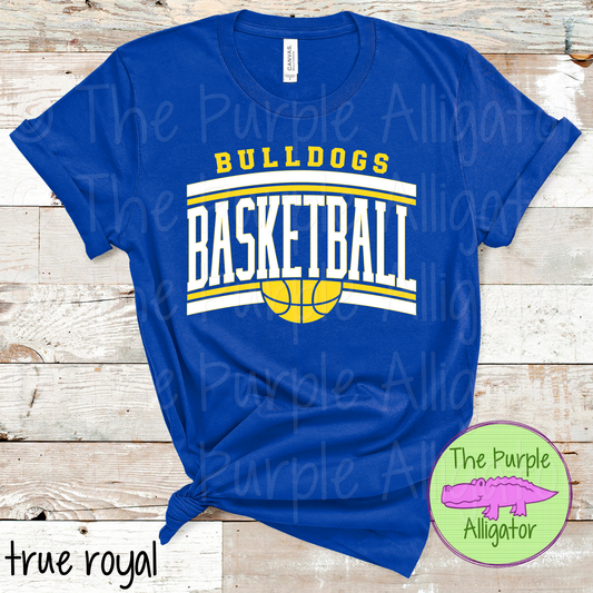 Bulldogs Basketball SC51 Mascot School Spirit - CHOOSE YOUR DESIGN COLOR (d2f TPA)