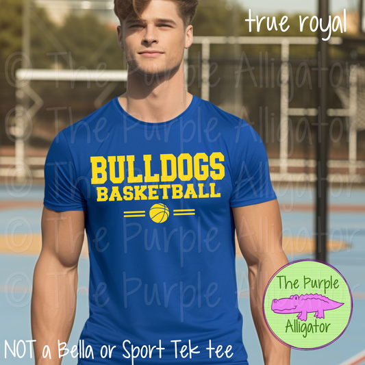 Bulldogs Basketball Mascot School Spirit - CHOOSE YOUR DESIGN COLOR SC6 (d2f TPA)