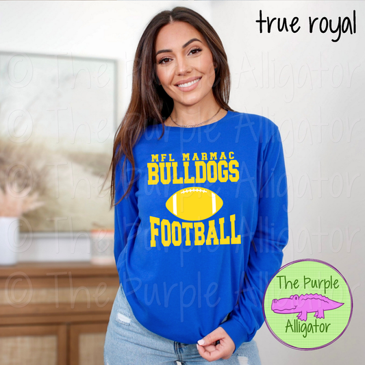 MFL MarMac Bulldogs Football SC3 Mascot School Spirit - CHOOSE YOUR DESIGN COLOR (d2f TPA)