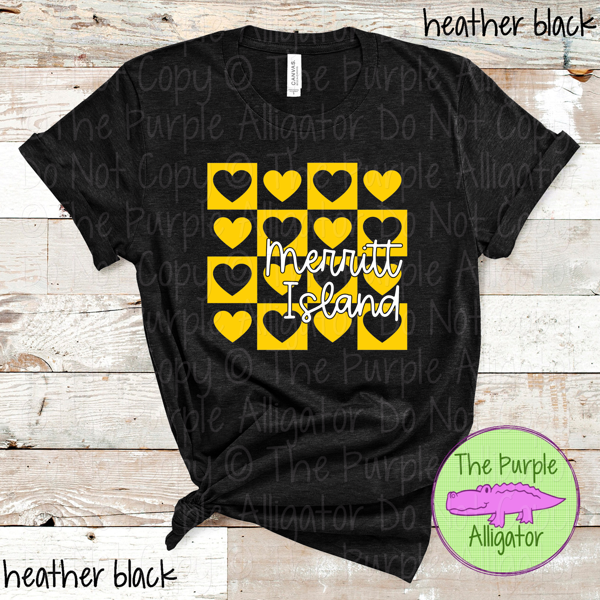 Merritt Island Heart Checkerboard – Custom School Spirit Wear 0924 TPA