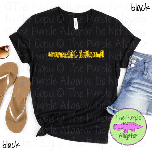 Merritt Island Legacy Outline - The Classic Series - Custom School & Mascot Spirit Wear Apparel 0626 TPA