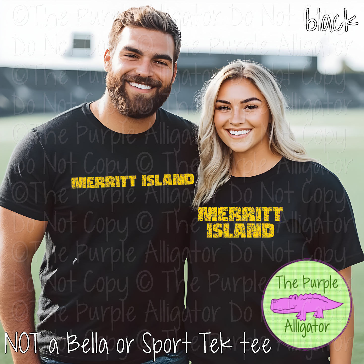 Merritt Island Hardline The Grunge Series Distressed Block Athletic Spirit Wear 0326 TPA