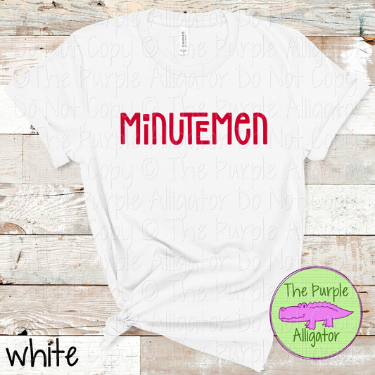 Minutemen Happy Bro | Fun & Playful School Spirit Wear for Teachers, Students & Fans – CHOOSE YOUR DESIGN COLORS - 0825 (d2f TPA)