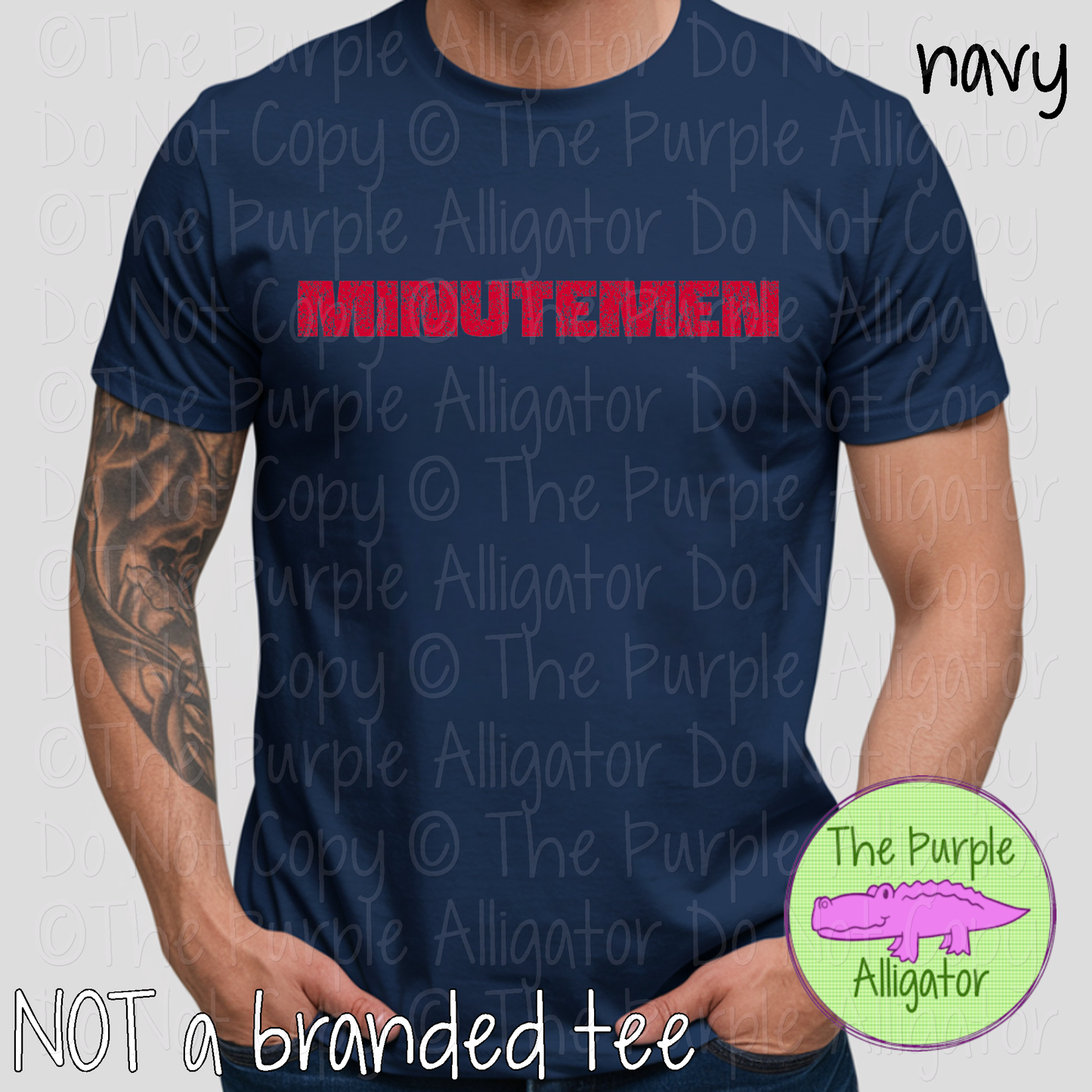 Minutemen Hardline The Grunge Series Distressed Block Athletic Spirit Wear 0326 TPA