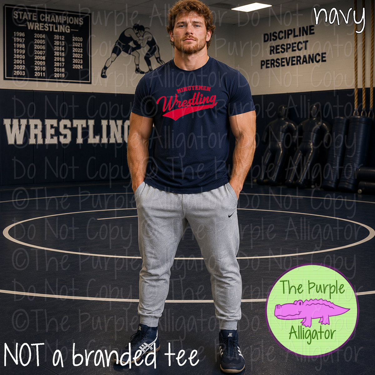 Minutemen Wrestling 12 – Classic Swash Custom Wrestling Spirit Wear Mascot Apparel 1026 TPA