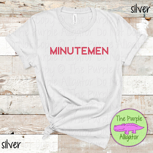Minutemen Dualline Classic – The Retro Line Series Vintage Double Line Lettering Custom Spirit Wear 0426 TPA