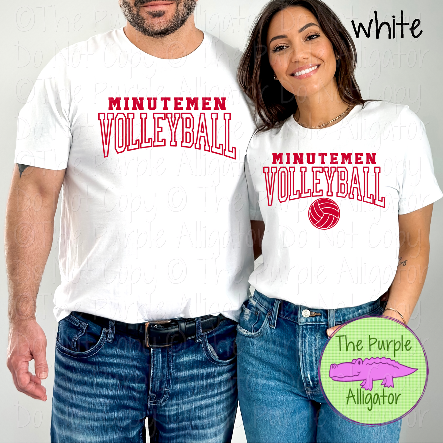 Minutemen Volleyball 49 - Custom Volleyball Spirit Wear Mascot Apparel 0626 TPA