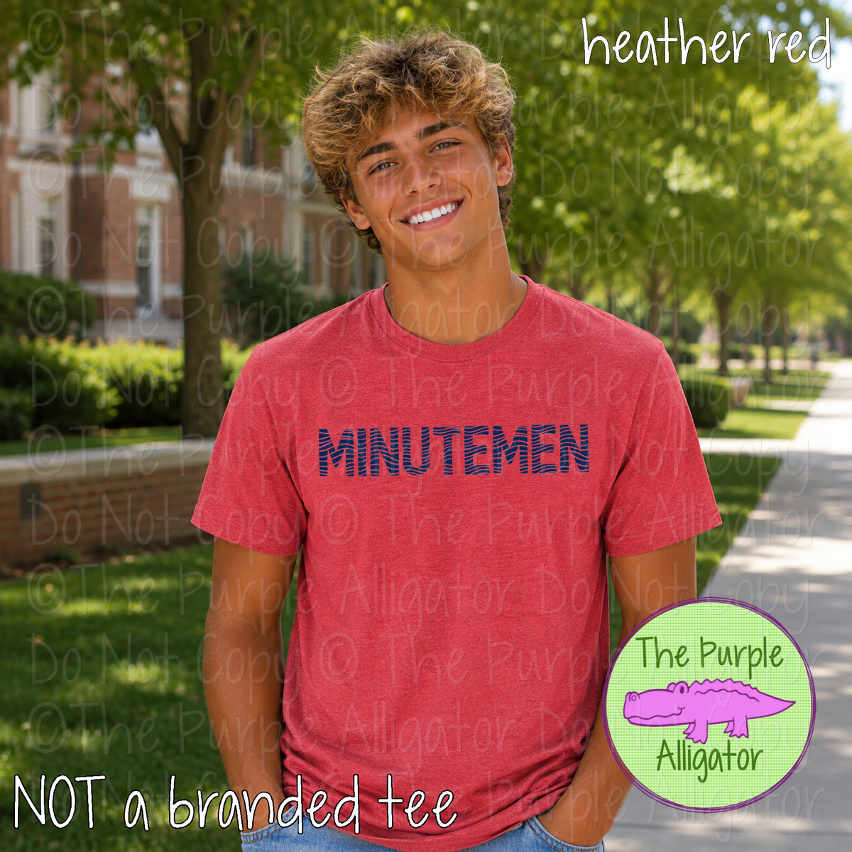 Minutemen Ripple Effect – Custom School & Mascot Spirit Wear 1026 TPA