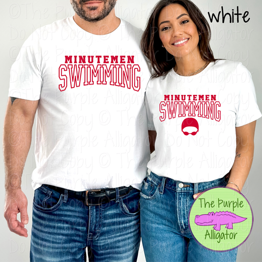 Minutemen Swimming 2 - Custom Swim Spirit Wear Mascot Apparel 0626 TPA