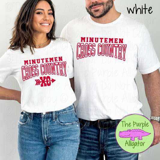 Minutemen Cross Country 1 - Custom Cross Country Spirit Wear Mascot Apparel 0626 TPA