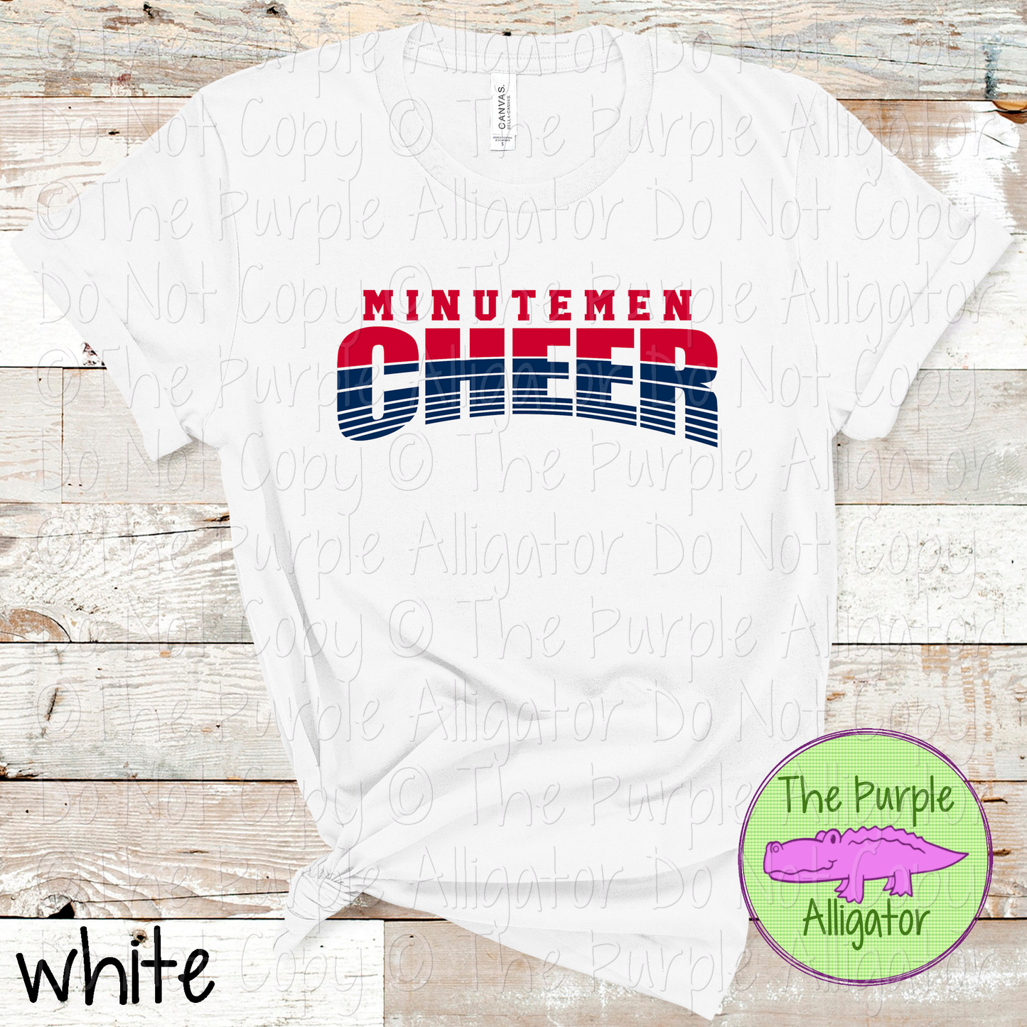 Minutemen Cheer 39 - Vintage Arch Custom Cheer Spirit Wear Mascot Apparel 0626 TPA