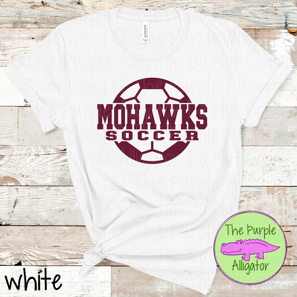 Mohawks Soccer 9 – Custom Soccer Ball Mascot Spirit Wear 1026 TPA