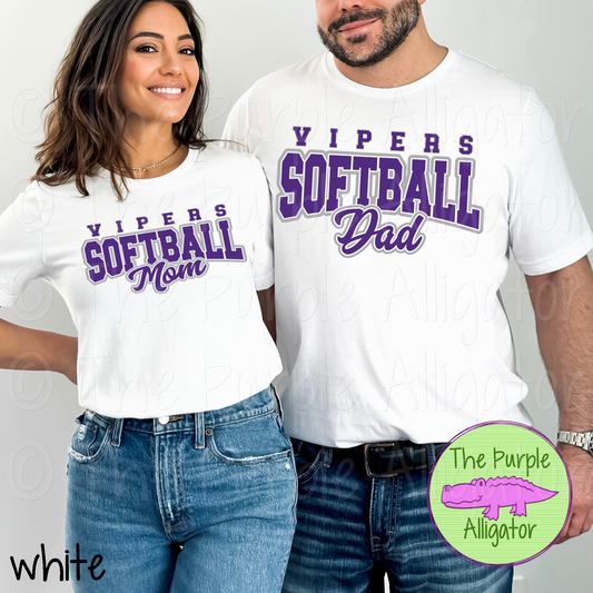 Vipers Softball Dad Purple Gray SC0050 (d2f TPA)
