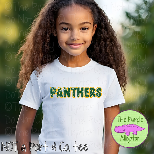 Panthers Mascot Speckles – Custom Elementary School Spirit Wear Mascot Apparel 0726 TPA