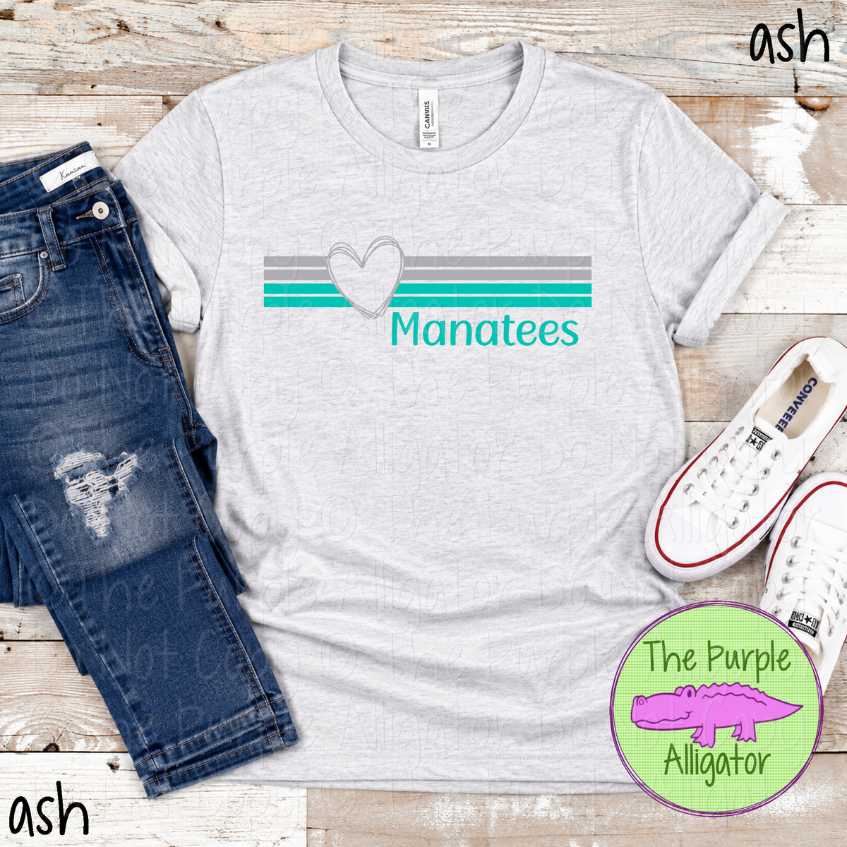 Manatees Heartline – Custom Spirit Wear Mascot Apparel 0926 TPA