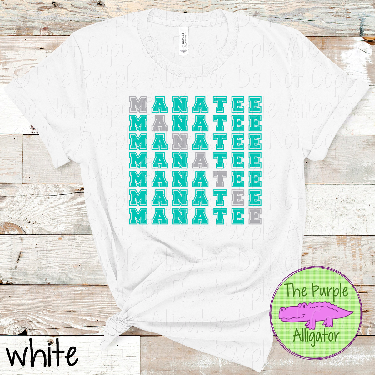 Manatee 2 Color Stack - The Stacked Series | Custom Spirit Wear for Teachers, Students & Fans 0725 TPA