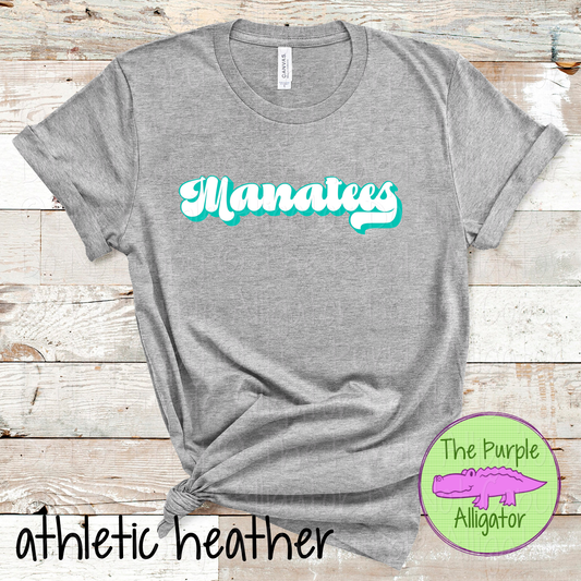 Manatees Throwback – Custom School & Mascot Spirit Wear Apparel 0826 TPA