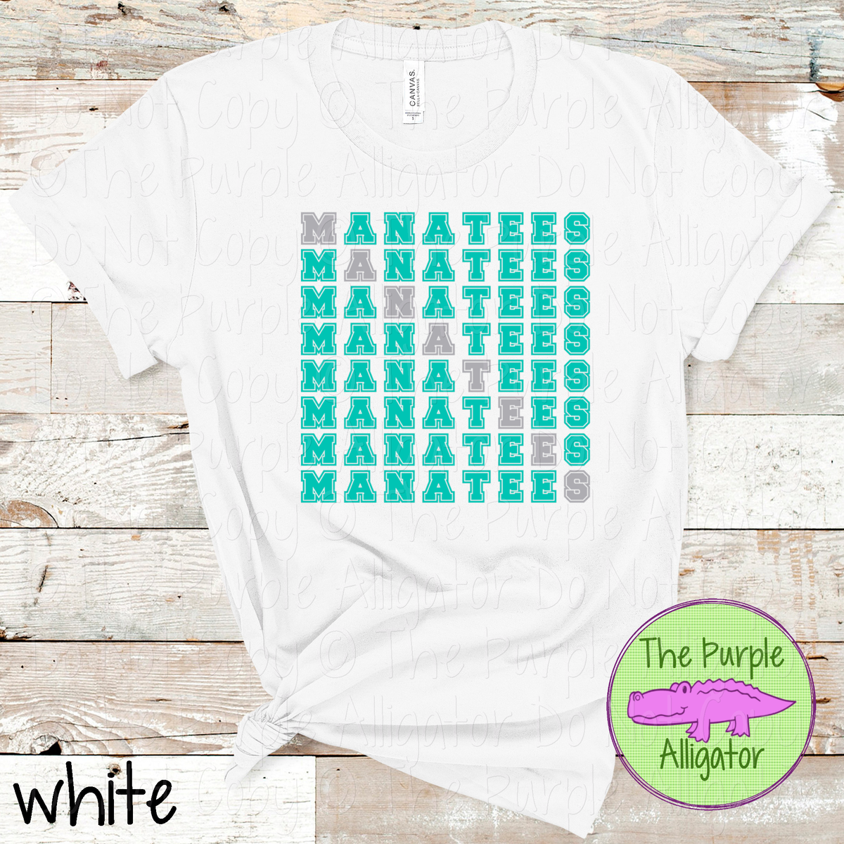 Manatees 2 Color Stack - The Stacked Series | Custom Spirit Wear for Teachers, Students & Fans 0725 TPA