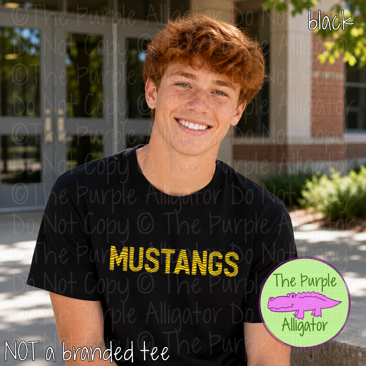 Mustangs Ripple Effect – Custom School & Mascot Spirit Wear 1026 TPA