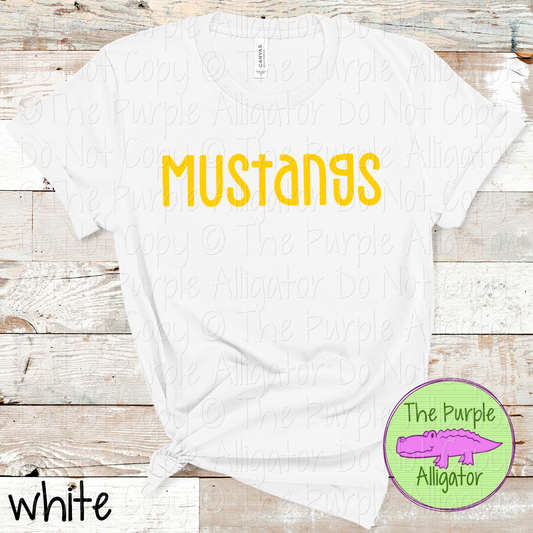 Mustangs Happy Bro | Fun & Playful School Spirit Wear for Teachers, Students & Fans – CHOOSE YOUR DESIGN COLORS - 0825 (d2f TPA)