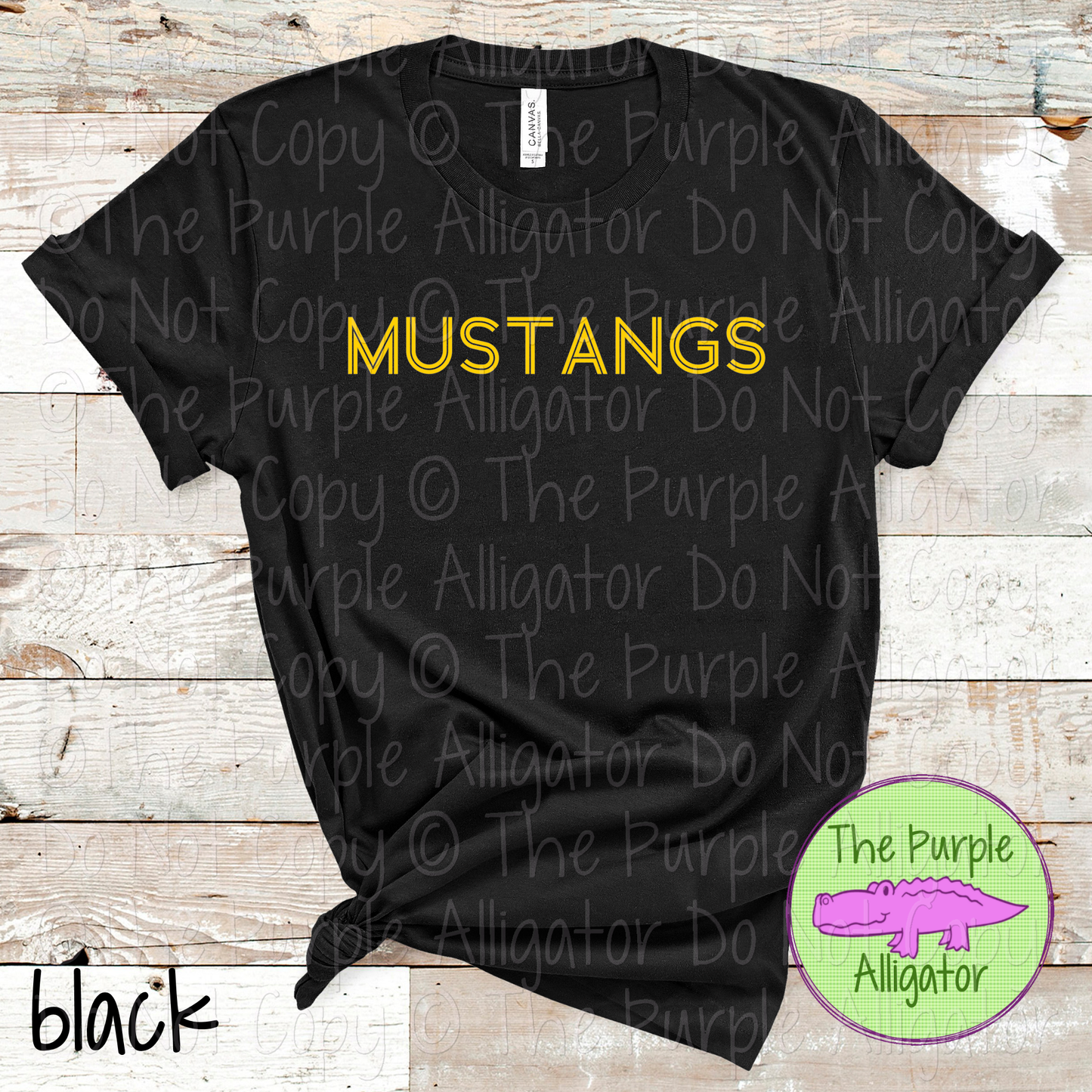 Mustangs Dualline Classic – The Retro Line Series Vintage Double Line Lettering Custom Spirit Wear 0426 TPA