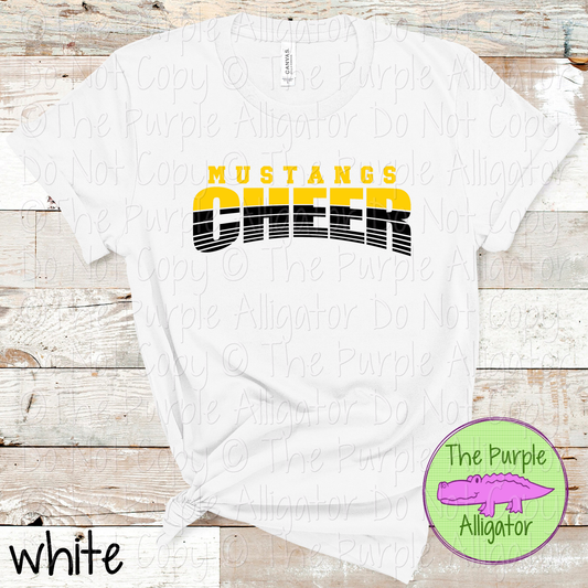 Mustangs Cheer 39 - Vintage Arch Custom Cheer Spirit Wear Mascot Apparel 0626 TPA