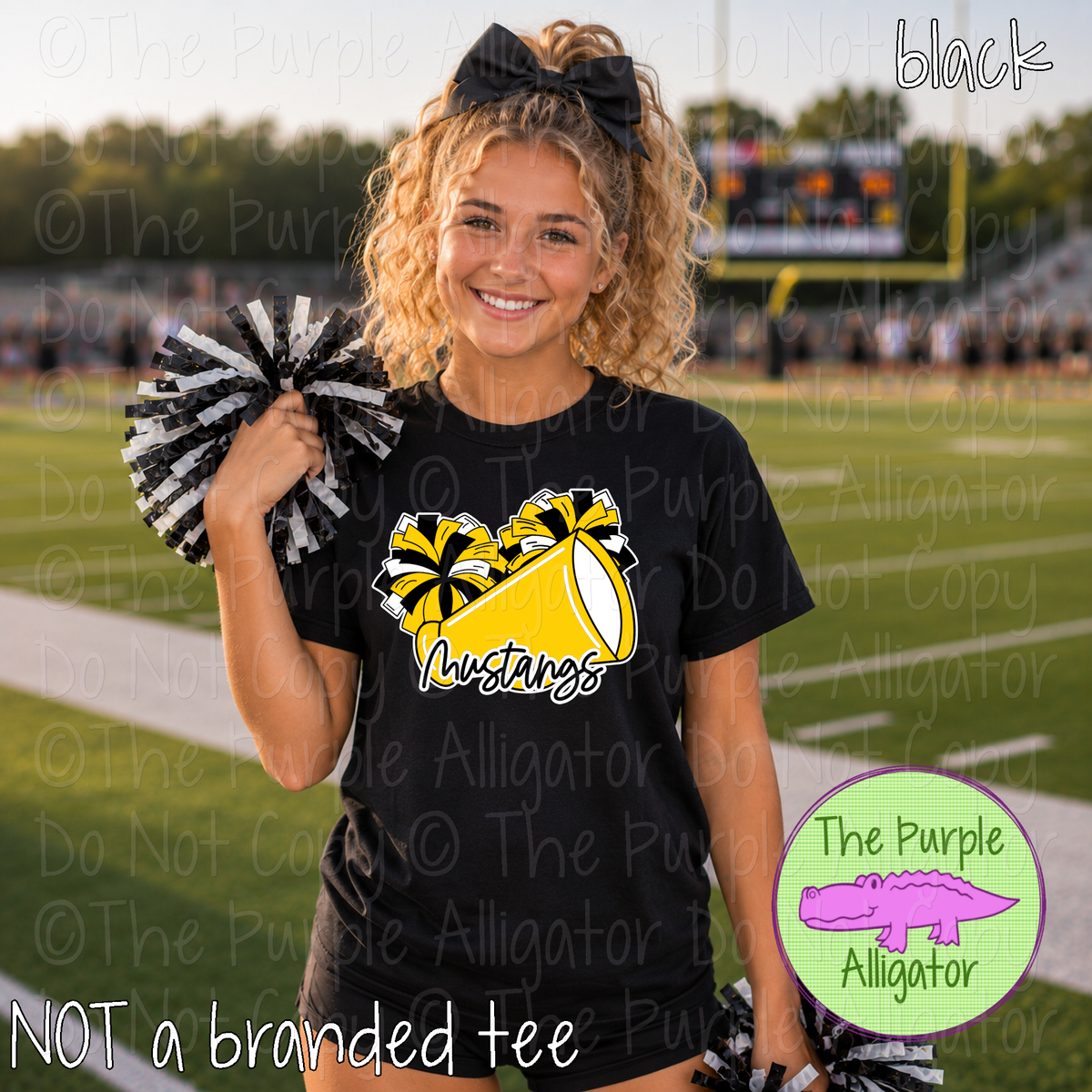 Mustangs Spirit Shout – Custom Cheer Spirit Wear Mascot Apparel 0926 TPA