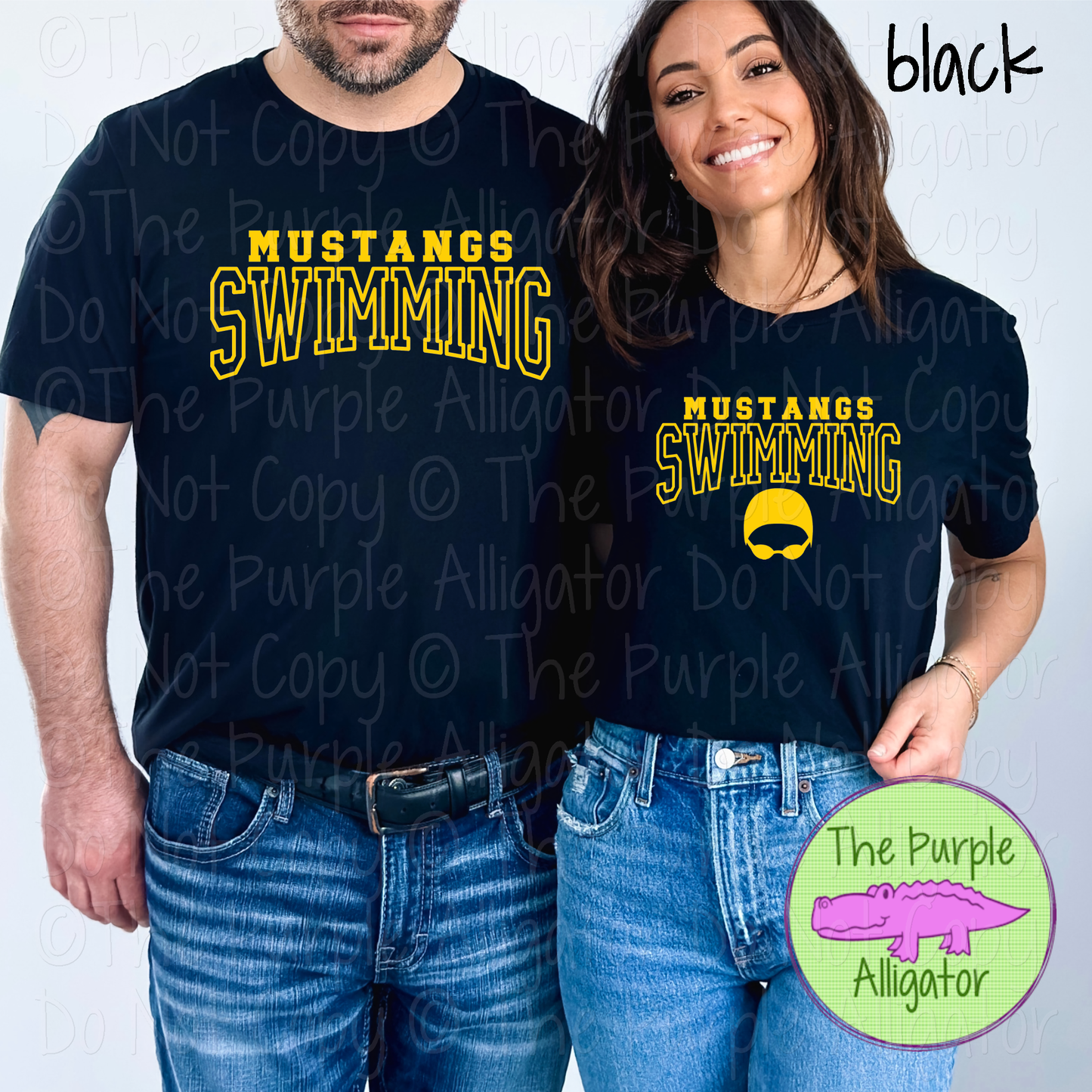 Mustangs Swimming 2 - Custom Swim Spirit Wear Mascot Apparel 0626 TPA