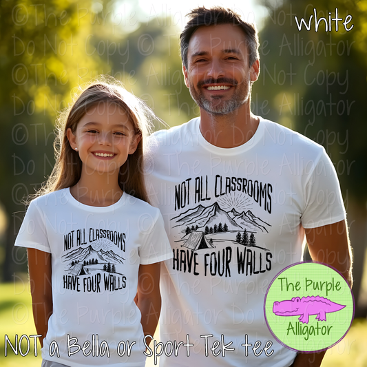 Not All Classrooms Have Four Walls – Outdoor Learning Nature School Camping Adventure Graphic Apparel 1123 HMD