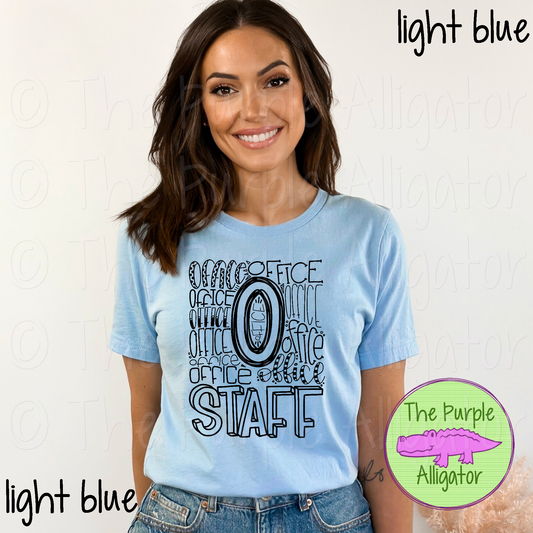 Office Staff Typography - CHOOSE YOUR DESIGN COLOR (d2f TPA)