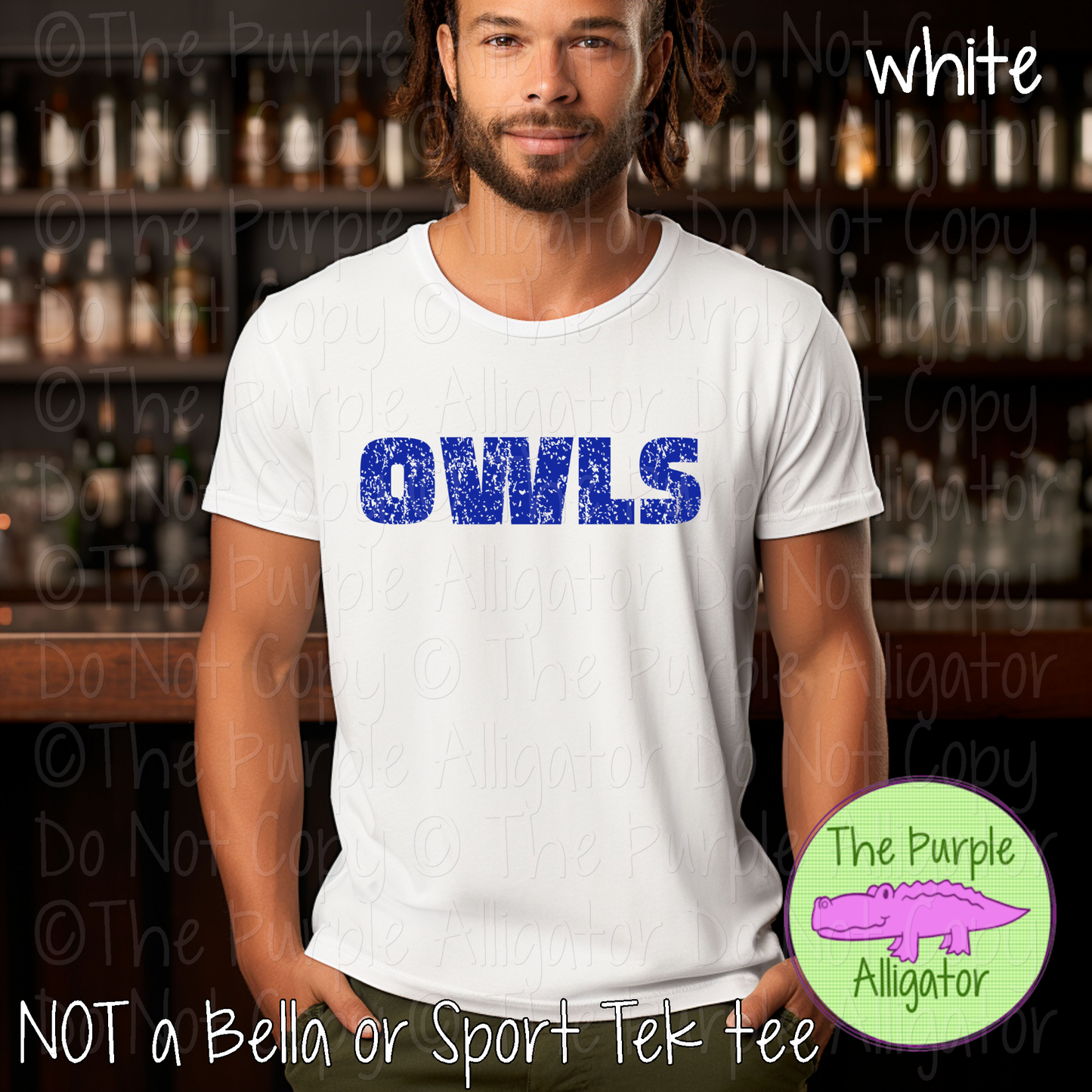 Owls Hardline The Grunge Series Distressed Block Athletic Spirit Wear 0326 TPA