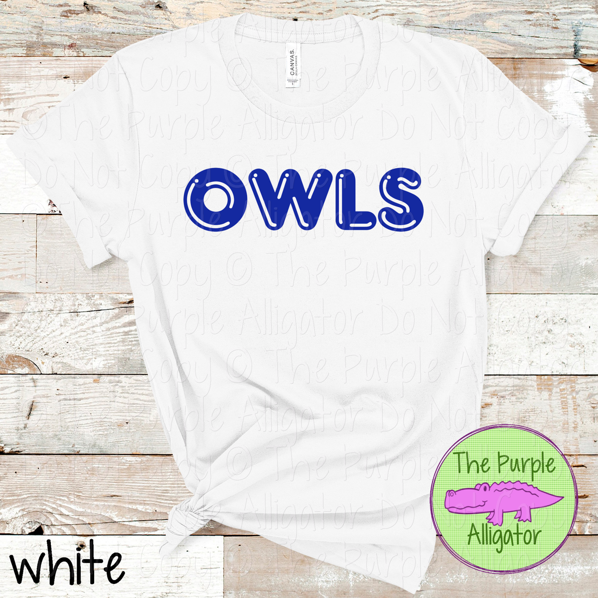 Owls Bubble Roundabout – Custom Spirit Wear Mascot Apparel 0424 TPA