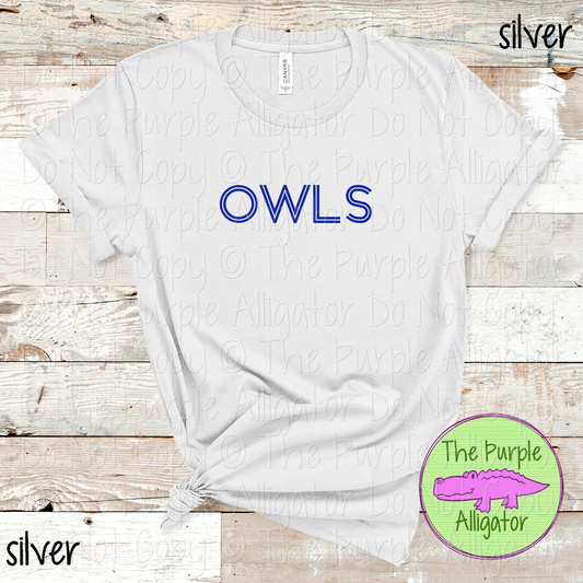 Owls Dualline Classic – The Retro Line Series Vintage Double Line Lettering Custom Spirit Wear 0426 TPA