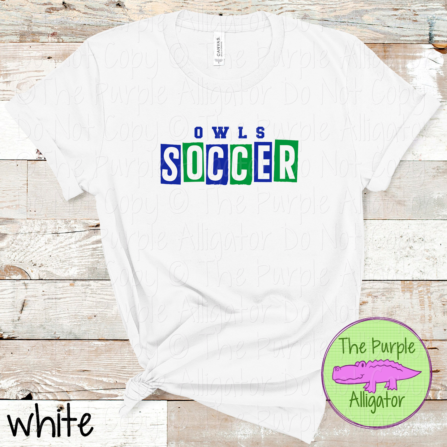 Owls Soccer Halftime – The Halftime Series Custom Two-Color Mascot Soccer Spirit Wear 0626 TPA