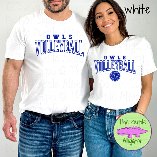 Owls Volleyball 49 - Custom Volleyball Spirit Wear Mascot Apparel 0626 TPA