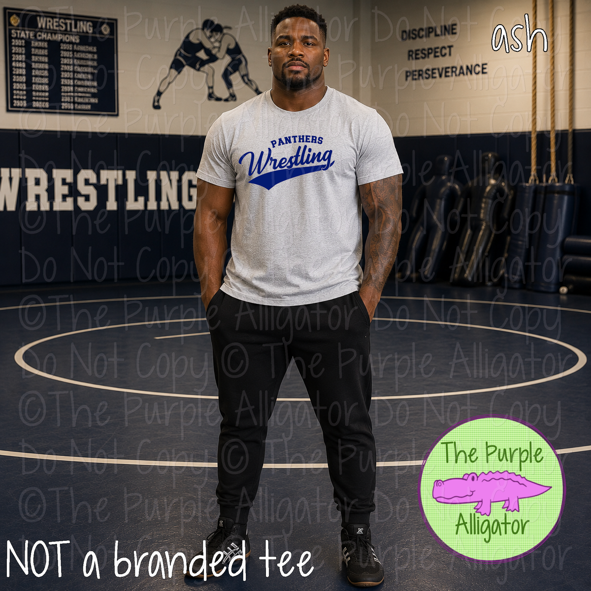 Panthers Wrestling 12 – Classic Swash Custom Wrestling Spirit Wear Mascot Apparel 1026 TPA