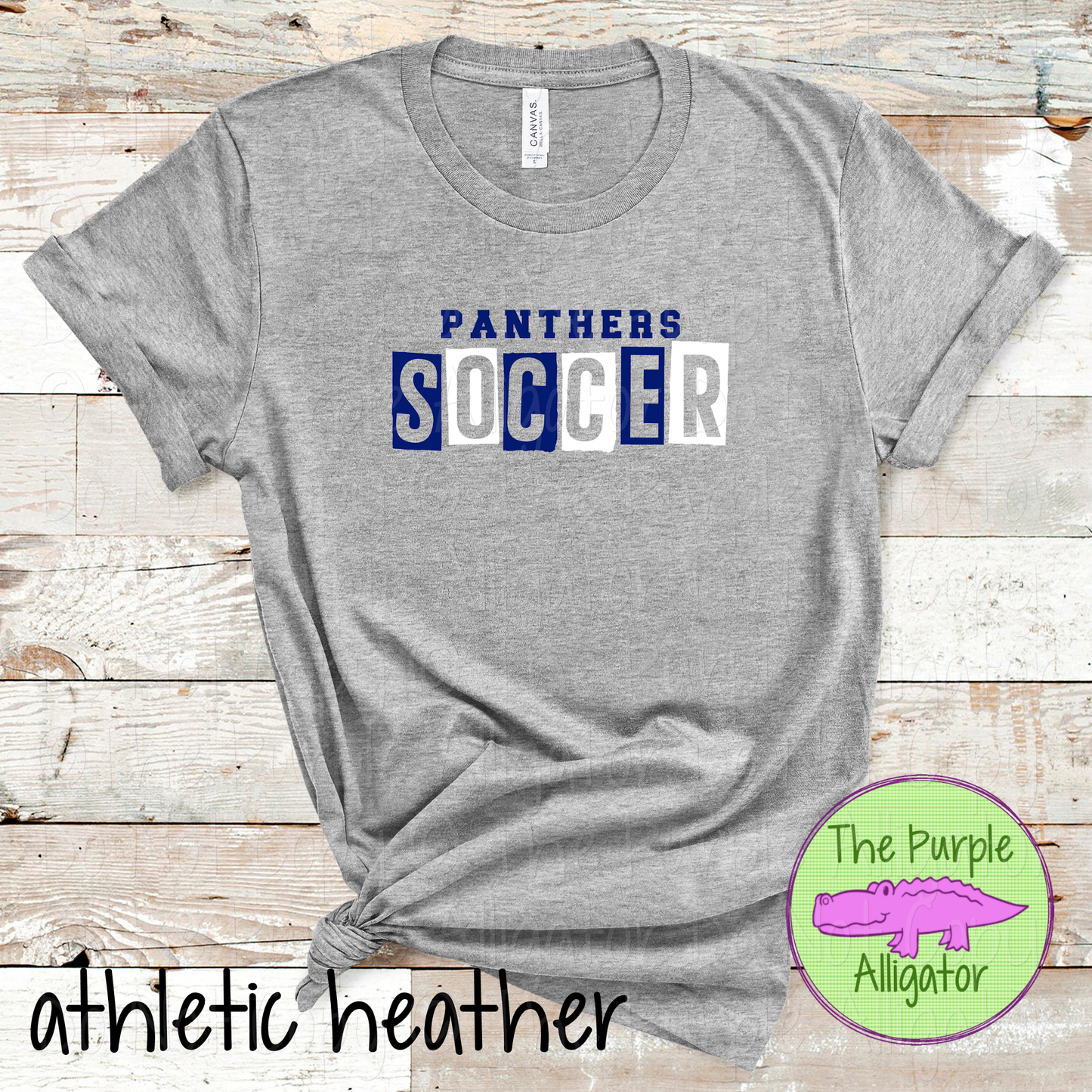Panthers Soccer Halftime – The Halftime Series Custom Two-Color Mascot Soccer Spirit Wear 0626 TPA