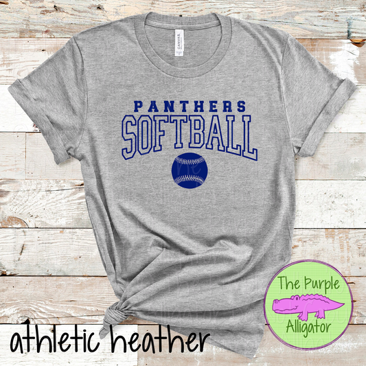 Panthers Softball 42 - Custom Softball Team Spirit Wear Mascot Apparel 0726 TPA