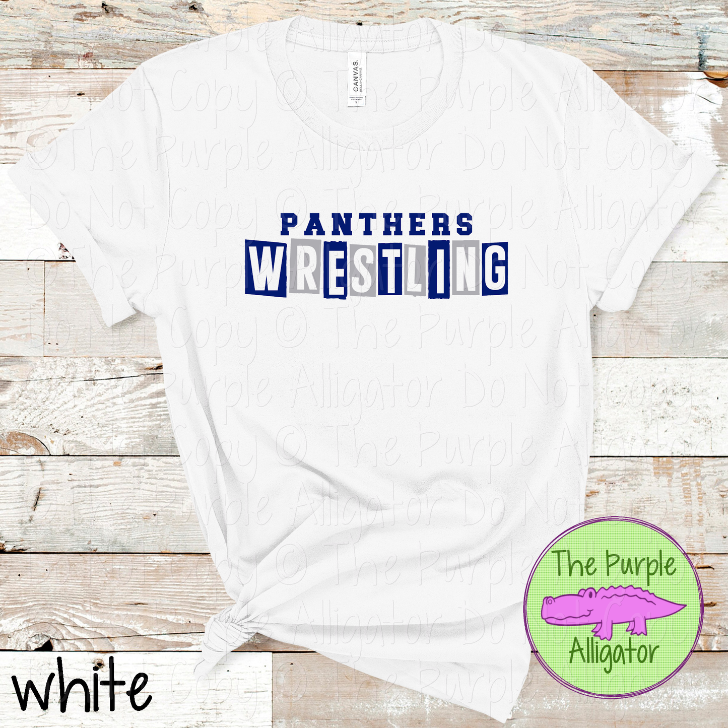 Panthers Wrestling Halftime – The Halftime Series Custom Two-Color Mascot Wrestling Spirit Wear 0625 TPA