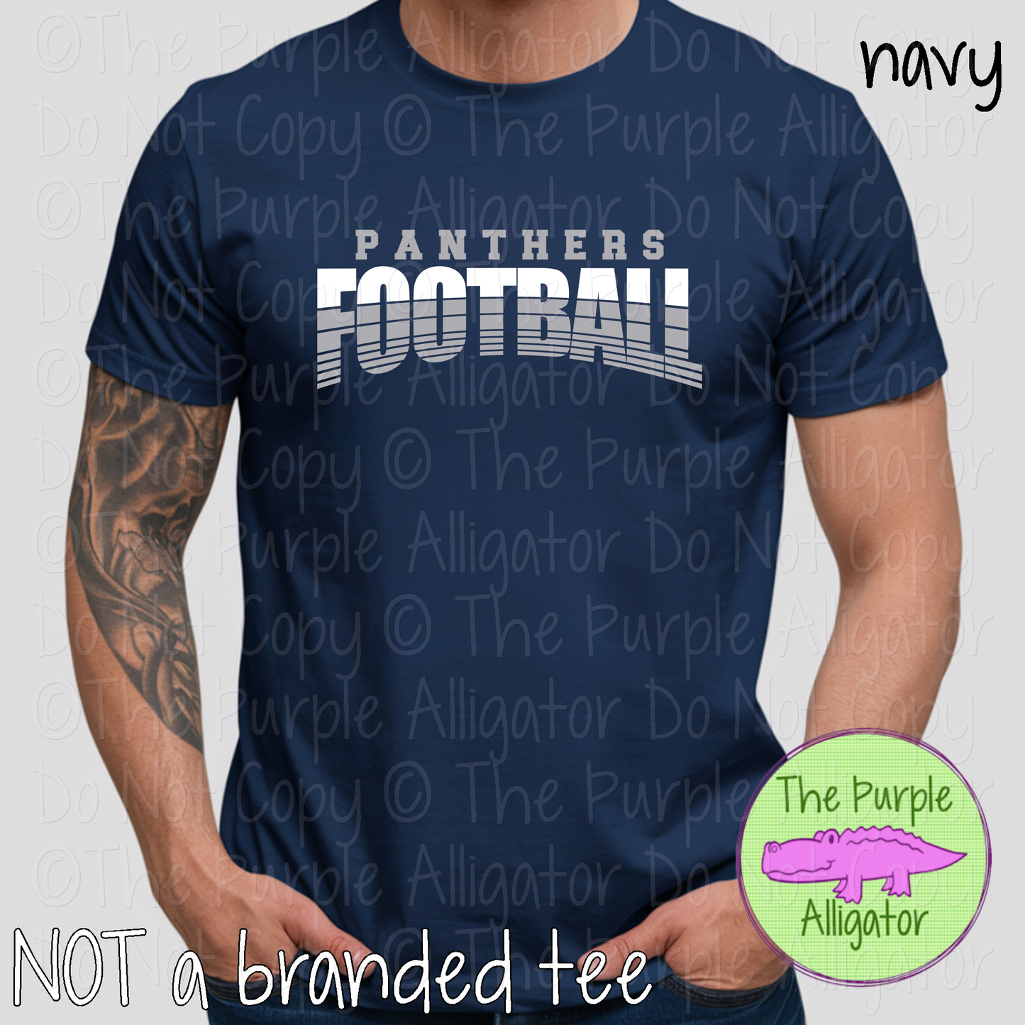 Panthers Football 41 - Vintage Arch Custom Football Spirit Wear Mascot Apparel 0626 TPA