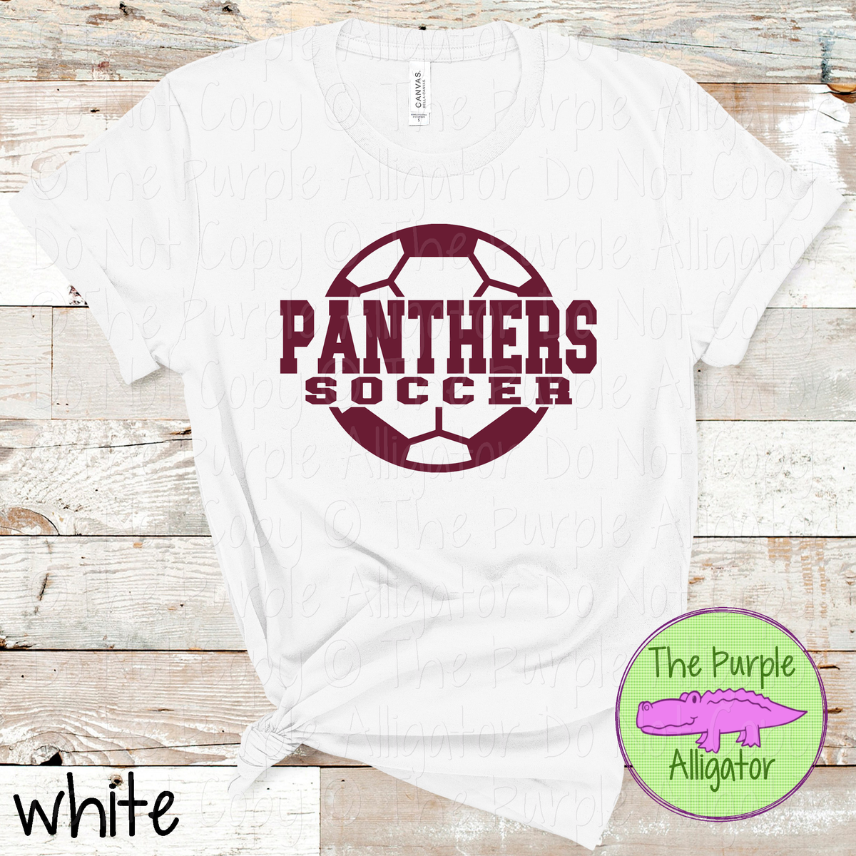 Panthers Soccer 9 – Custom Soccer Ball Mascot Spirit Wear 1026 TPA