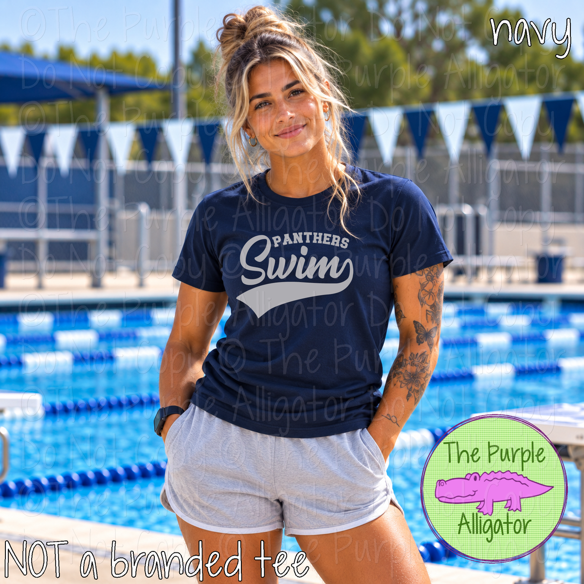 Panthers Swim 13 – Classic Swash Custom Swim Spirit Wear Mascot Apparel 1026 TPA