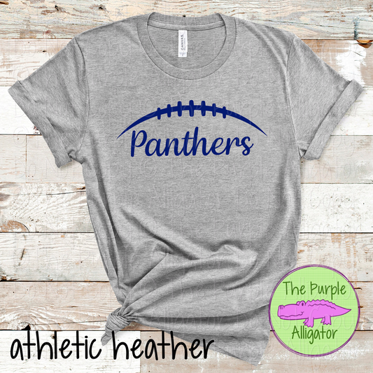 Panthers Football | Custom School Spiritwear | Game Day Football Fan Apparel - CHOOSE YOUR DESIGN COLOR 0824 (d2f AMD)