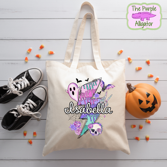 Pastel Bolt Personalized Halloween Bag (d2f RTD)