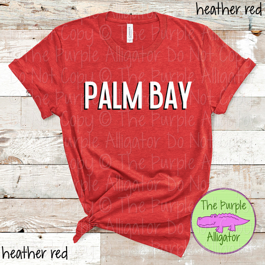 Palm Bay NF Two-Tone Offset Spirit Design | Bold Two-Color Offset Text Design | CHOOSE YOUR DESIGN COLORS 0825 (d2f TPA)