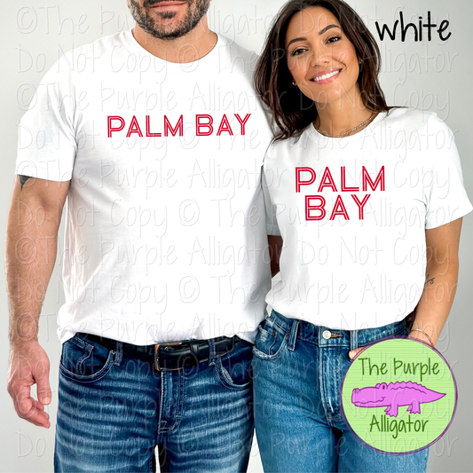 Palm Bay Dualline Classic – The Retro Line Series Vintage Double Line Lettering Custom Spirit Wear 0426 TPA