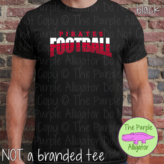 Pirates Football 41 - Vintage Arch Custom Football Spirit Wear Mascot Apparel 0626 TPA