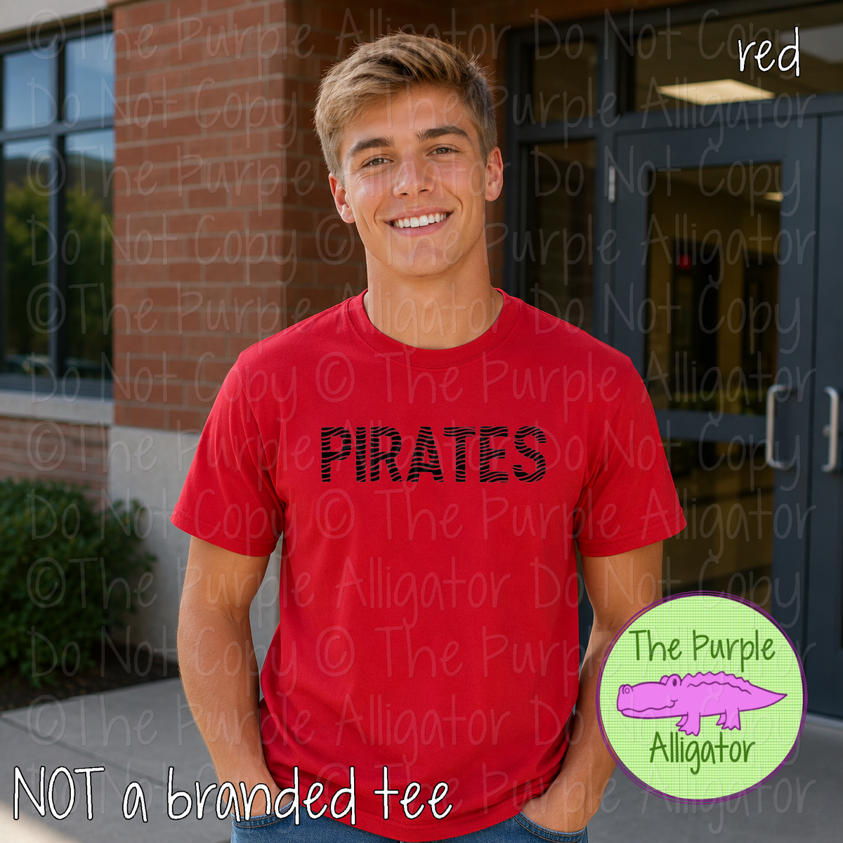 Pirates Ripple Effect – Custom School & Mascot Spirit Wear 1026 TPA