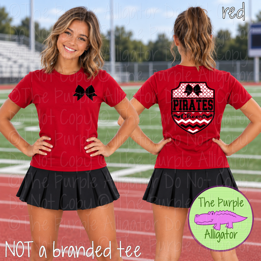 Pirates Cheer 4 – Custom Mascot Cheer Spirit Wear Front & Back Design 0724 TPA